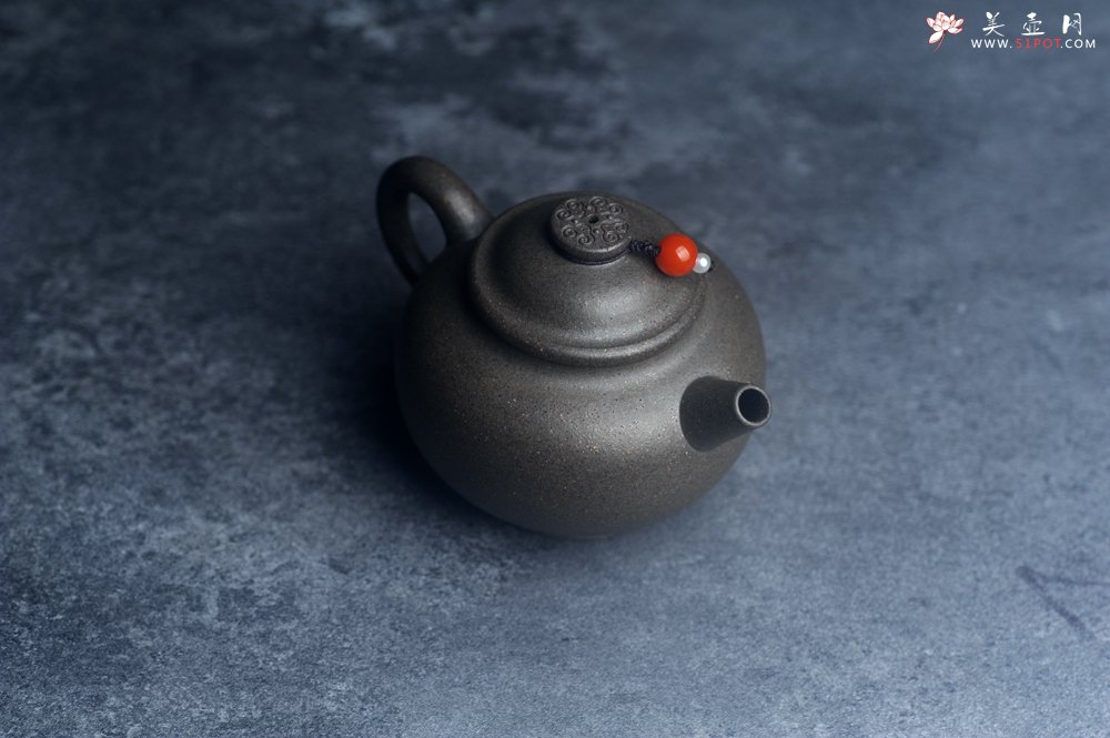 紫砂壶图片：美壶特惠 特好青段如意巨轮壶 茶人醉爱 - 美壶网