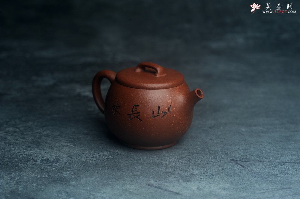 紫砂壶图片：美壶特惠 精致特好降坡泥桥钮巨轮壶 茶人醉爱 - 美壶网