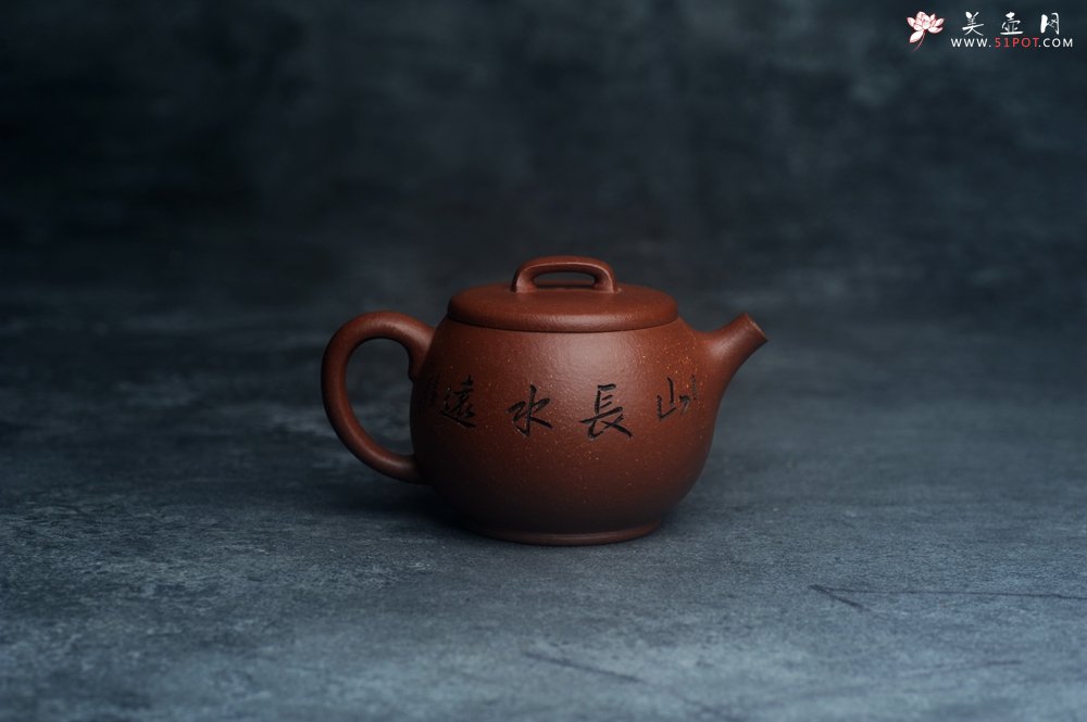 紫砂壶图片：美壶特惠 精致特好降坡泥桥钮巨轮壶 茶人醉爱 - 美壶网
