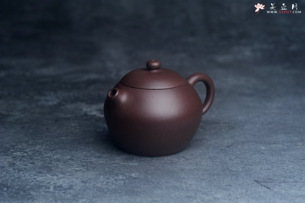 紫砂壶图片：美壶特惠 优质紫泥河豚西施壶 球孔出水 - 美壶网