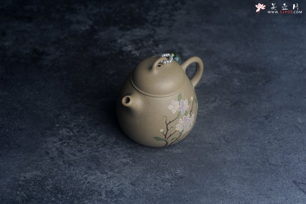 紫砂壶图片：美壶特惠 优质本绿憨瓢 茶人醉爱 - 美壶网