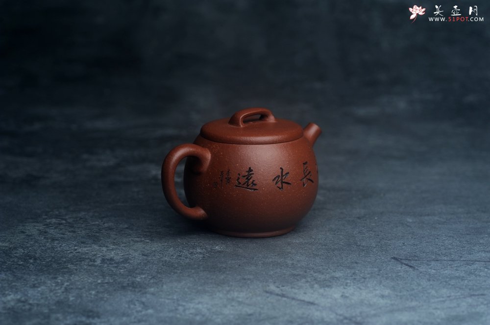紫砂壶图片：美壶特惠 精致特好降坡泥桥钮巨轮壶 茶人醉爱 - 美壶网