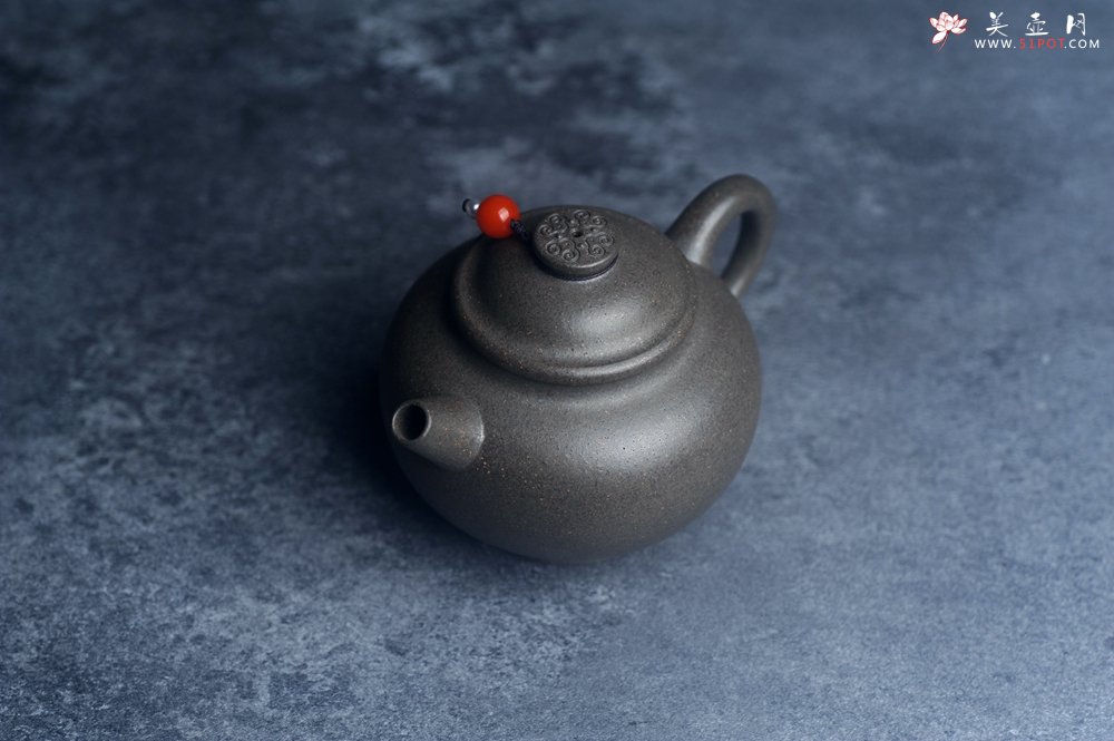 紫砂壶图片：美壶特惠 特好青段如意巨轮壶 茶人醉爱 - 美壶网