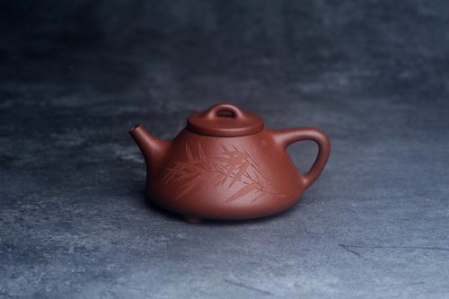 美壶定制老师紫砂壶 美壶福利特惠 精致特好降坡泥子冶石瓢 刻竹 特文气 原矿降坡泥