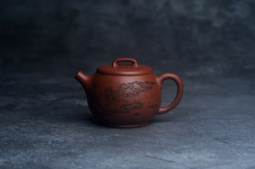 美壶定制老师紫砂壶 美壶特惠 精致特好降坡泥桥钮巨轮壶 茶人醉爱 原矿降坡泥