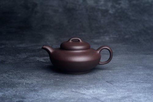 美壶定制老师紫砂壶 美壶特惠 精致特好青灰泥桥钮合欢壶 茶人醉爱 青灰泥