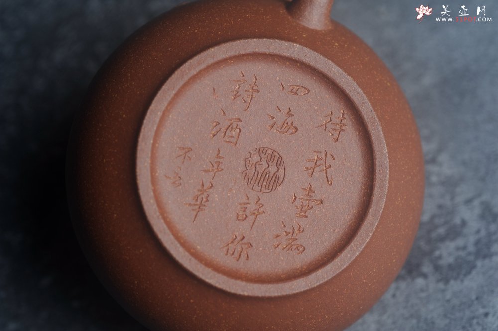 紫砂壶图片：美壶特惠 特好降坡泥扁豆壶 肌理丰富生动 - 美壶网