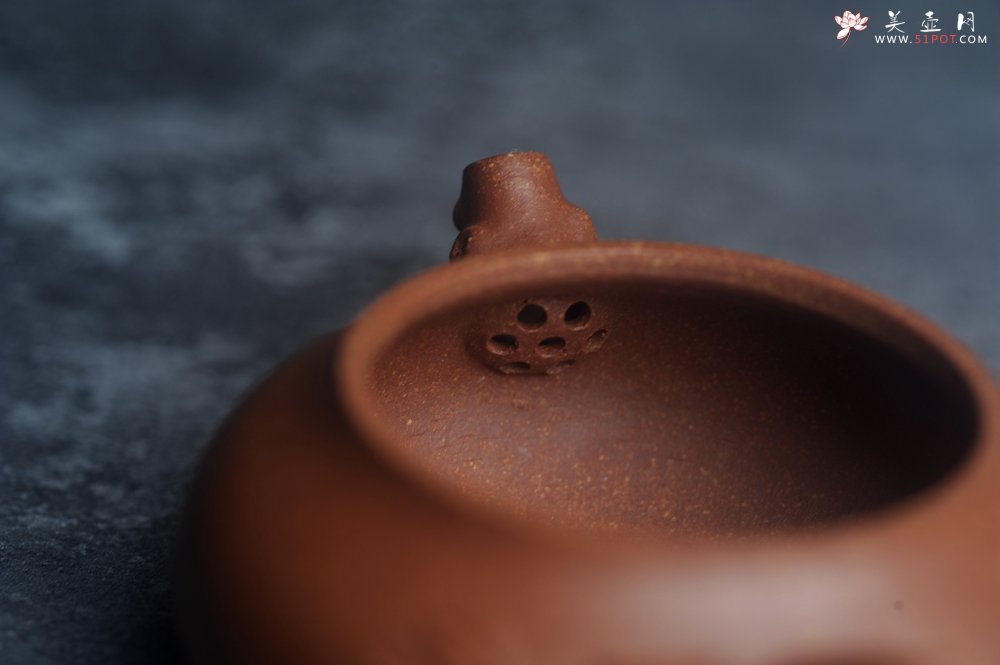 紫砂壶图片：美壶特惠 特好降坡泥扁豆壶 肌理丰富生动 - 美壶网