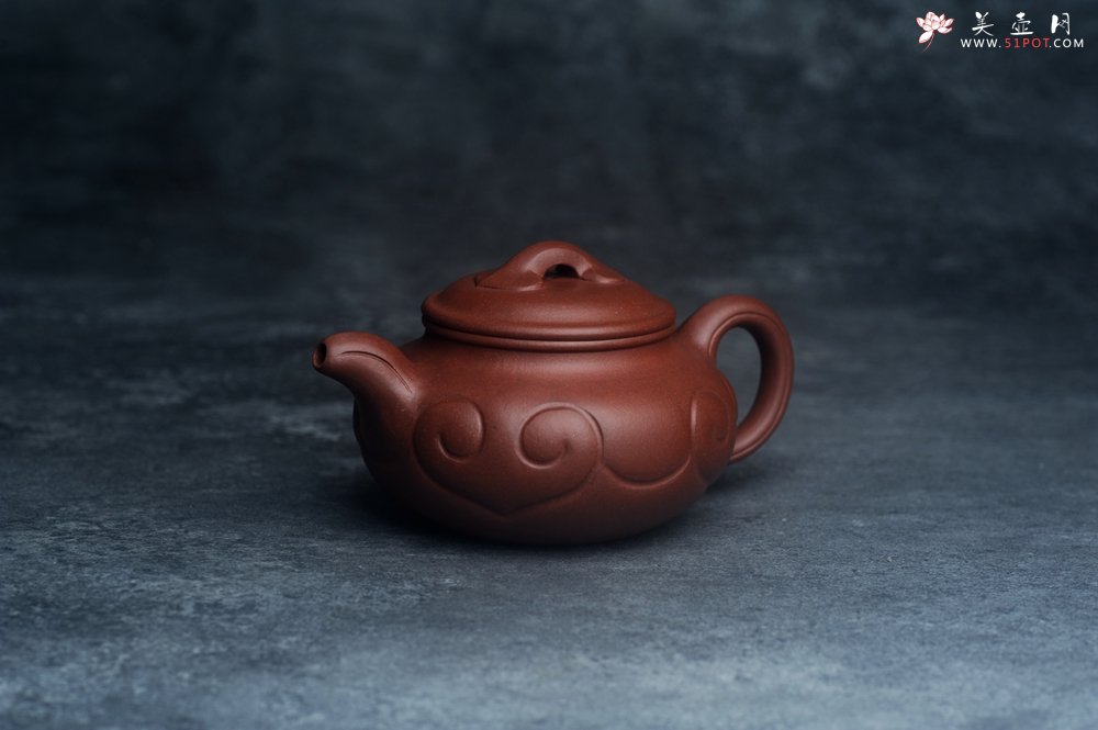 紫砂壶图片：美壶特惠 精致底槽青仿古如意壶 茶人醉爱 - 美壶网