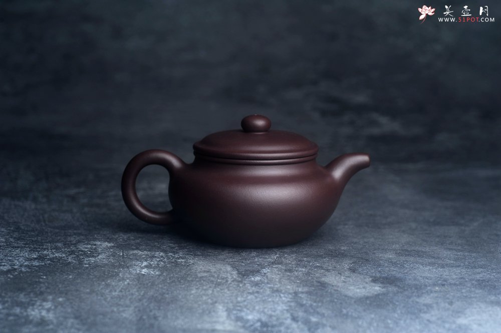 紫砂壶图片：潜力股王老师 美壶特惠 老紫泥全手工大亨仿古壶 - 美壶网