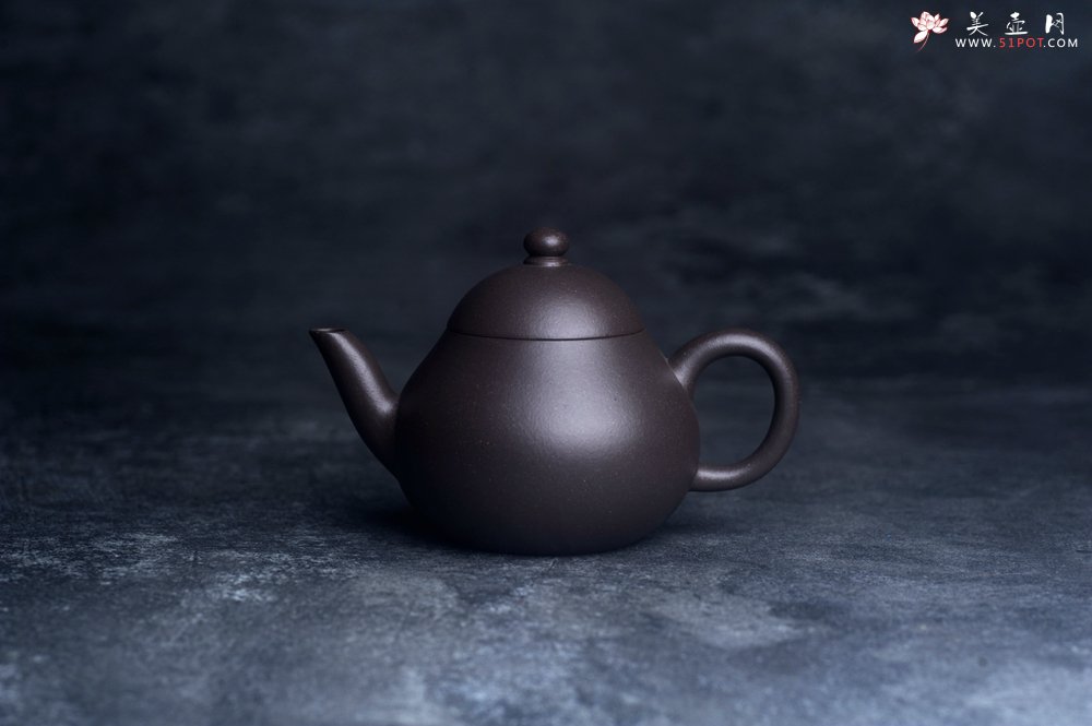 紫砂壶图片：美壶特惠 特好青灰泥明式梨形壶 - 美壶网