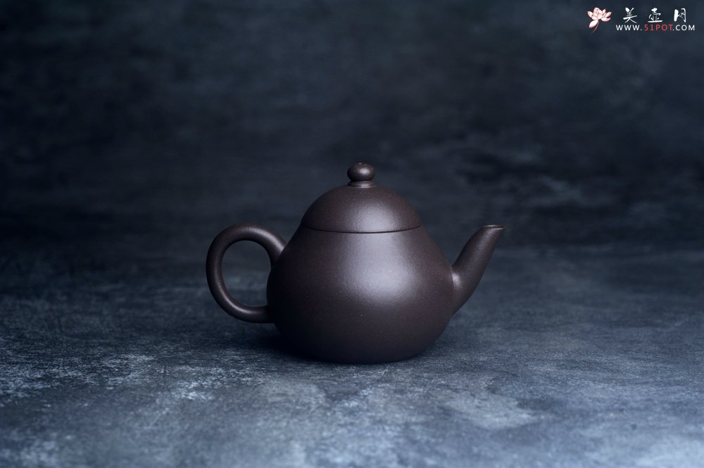 紫砂壶图片：美壶特惠 特好青灰泥明式梨形壶 - 美壶网