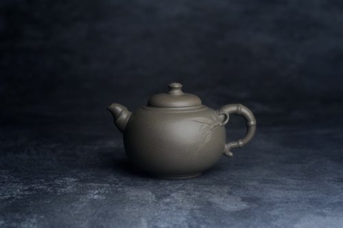 美壶定制紫砂壶 美壶特惠 精品老青段泥福竹紫砂壶 茶人醉爱 青段