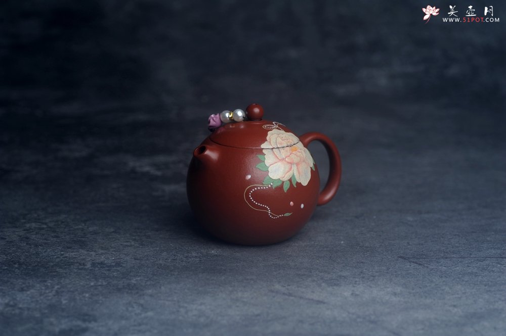 紫砂壶图片：美壶特惠 优质朱泥牡丹西施 茶人醉爱 - 美壶网