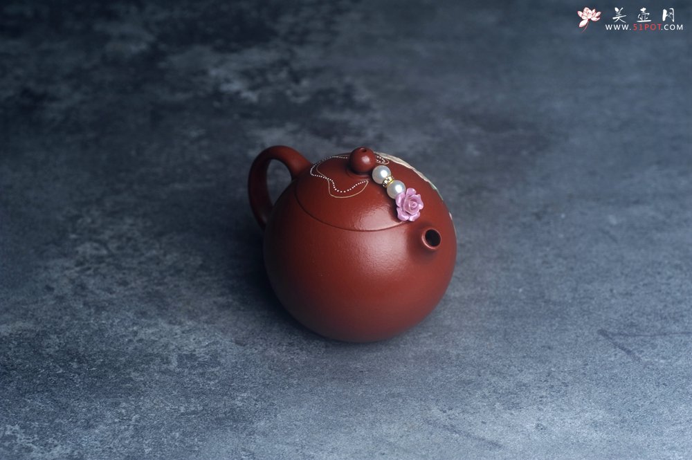 紫砂壶图片：美壶特惠 优质朱泥牡丹西施 茶人醉爱 - 美壶网