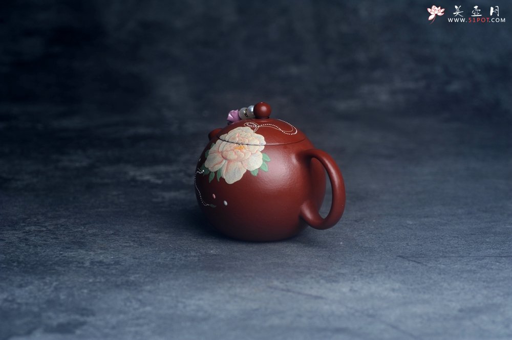 紫砂壶图片：美壶特惠 优质朱泥牡丹西施 茶人醉爱 - 美壶网