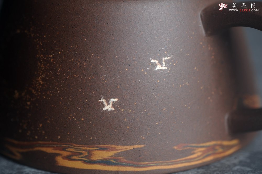 紫砂壶图片：美壶特惠 特好紫泥绞泥柱础壶 茶人醉爱 - 美壶网