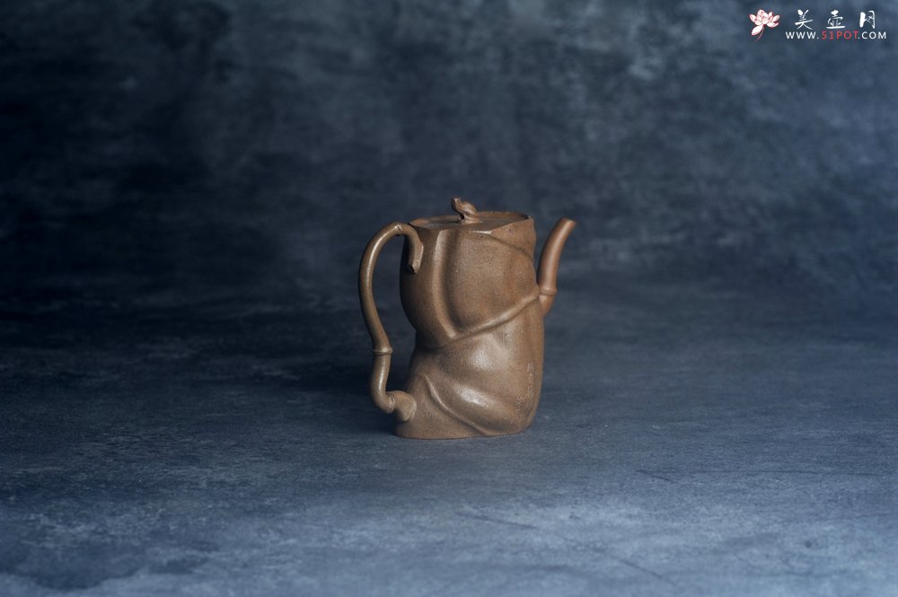 紫砂壶图片：美壶特惠 特好老青段君竹壶 茶人醉爱 - 美壶网