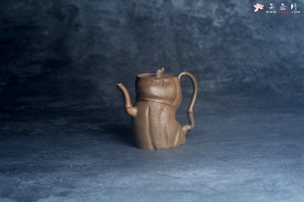 紫砂壶图片：美壶特惠 特好老青段君竹壶 茶人醉爱 - 美壶网