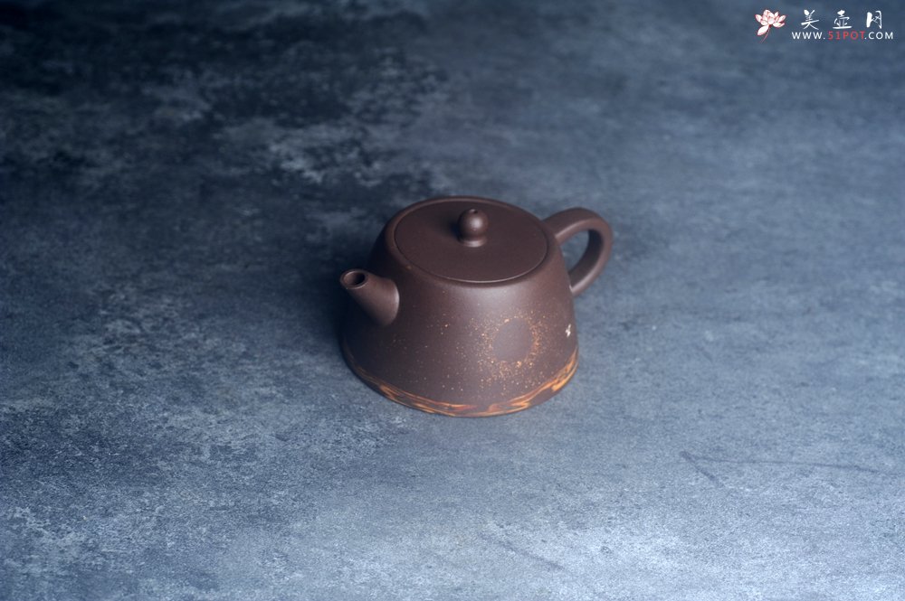紫砂壶图片：美壶特惠 特好紫泥绞泥柱础壶 茶人醉爱 - 美壶网