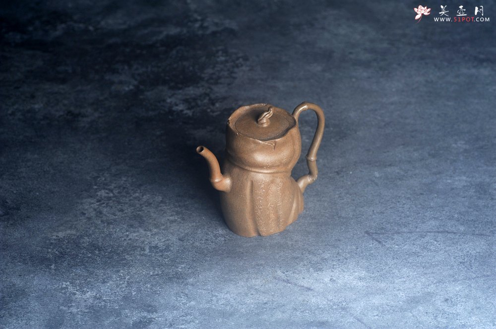 紫砂壶图片：美壶特惠 特好老青段君竹壶 茶人醉爱 - 美壶网