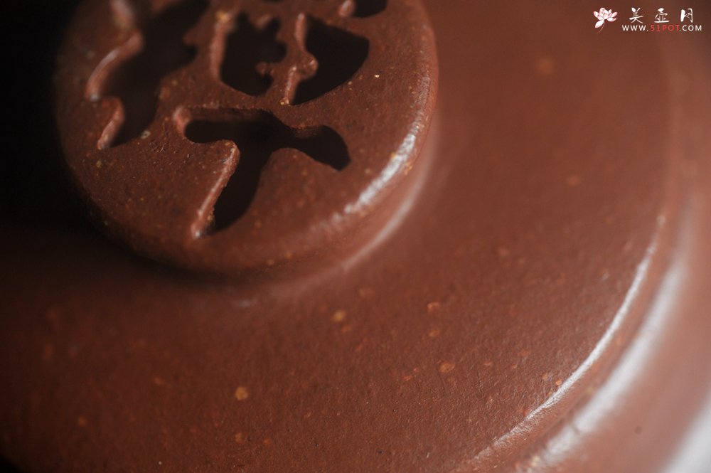 紫砂壶图片：美壶特惠 优质红降坡泥禅意巨轮壶 - 美壶网