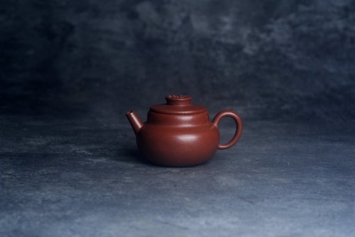 美壶定制老师紫砂壶 美壶特惠 优质红降坡泥禅意巨轮壶 原矿降坡泥