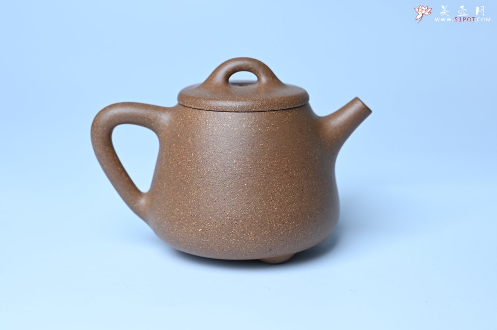 紫砂壶图片：美壶特惠 油润老段泥精致高石瓢紫砂茶壶 茶人醉爱 - 美壶网