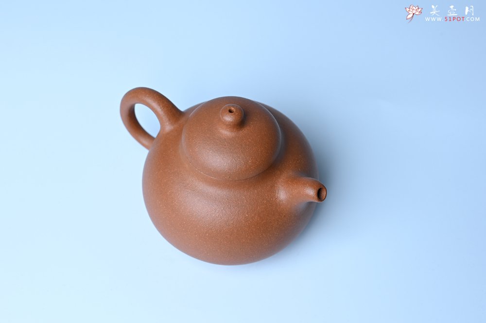 紫砂壶图片：美壶特惠 优质红降坡泥乳鼎壶 茶人醉爱 - 美壶网