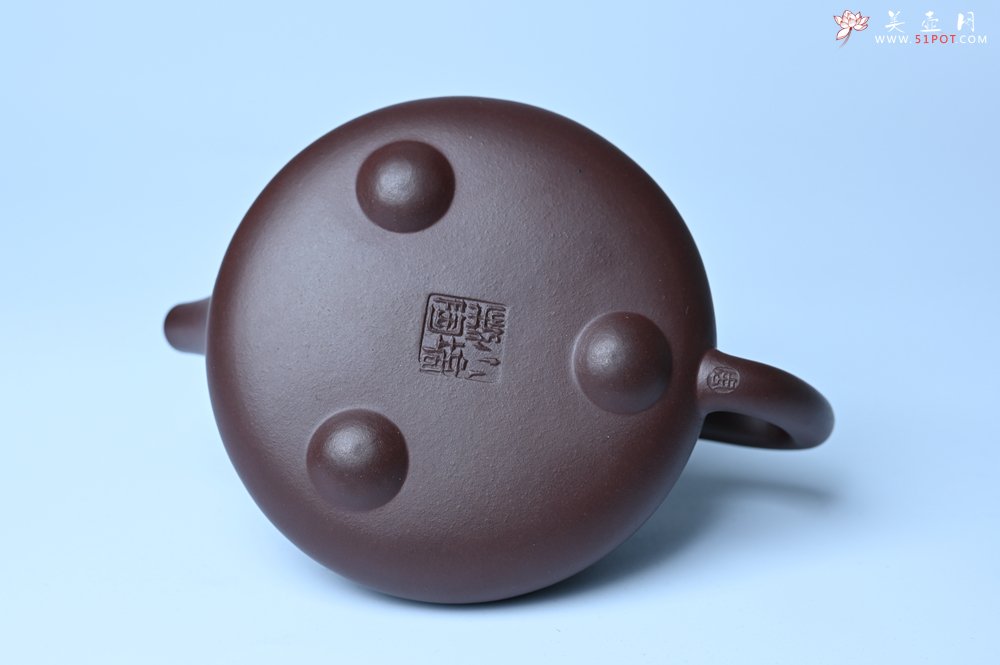 紫砂壶图片：潜力股周小培 特好全手工底槽清平盖石瓢茶壶  壶特好 期待与亲结缘 - 美壶网