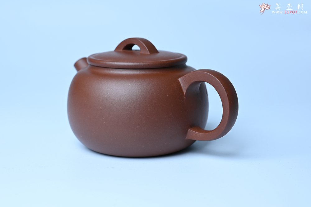 紫砂壶图片：毛国强入室弟子黄云初 特好老紫泥汉瓦壶 名家何水法书法“大彻大悟” 刘世涛伯陶刻 - 美壶网