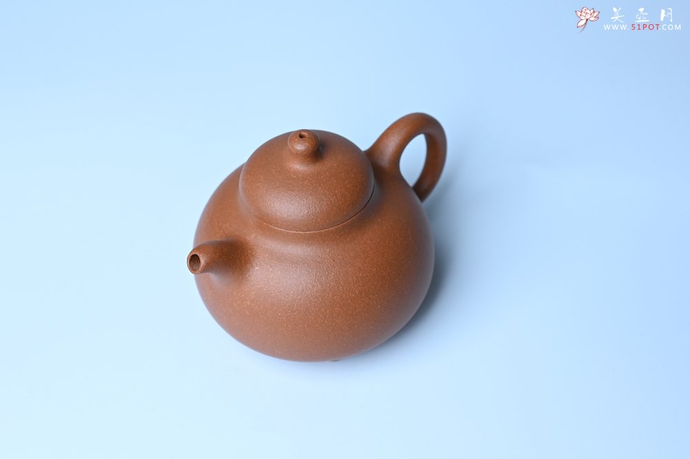 紫砂壶图片：美壶特惠 优质红降坡泥乳鼎壶 茶人醉爱 - 美壶网