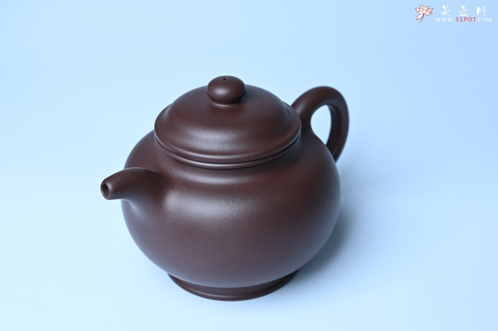 紫砂壶图片：潜力股王老师 美壶特惠 老紫泥全手工大亨掇只壶 - 美壶网