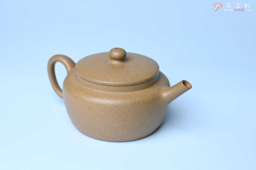 紫砂壶图片：美壶特惠全手工紫砂壶特好段泥桑扁壶 茶壶 茶具 单壶 - 美壶网