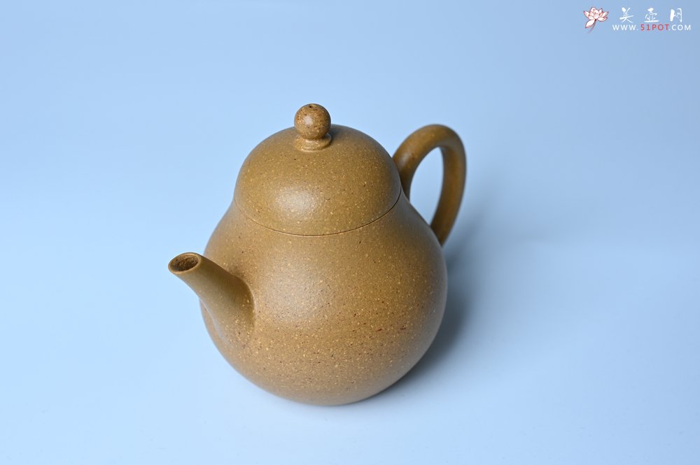 紫砂壶图片：美壶特惠 特好黄金段泥梨形壶 - 美壶网