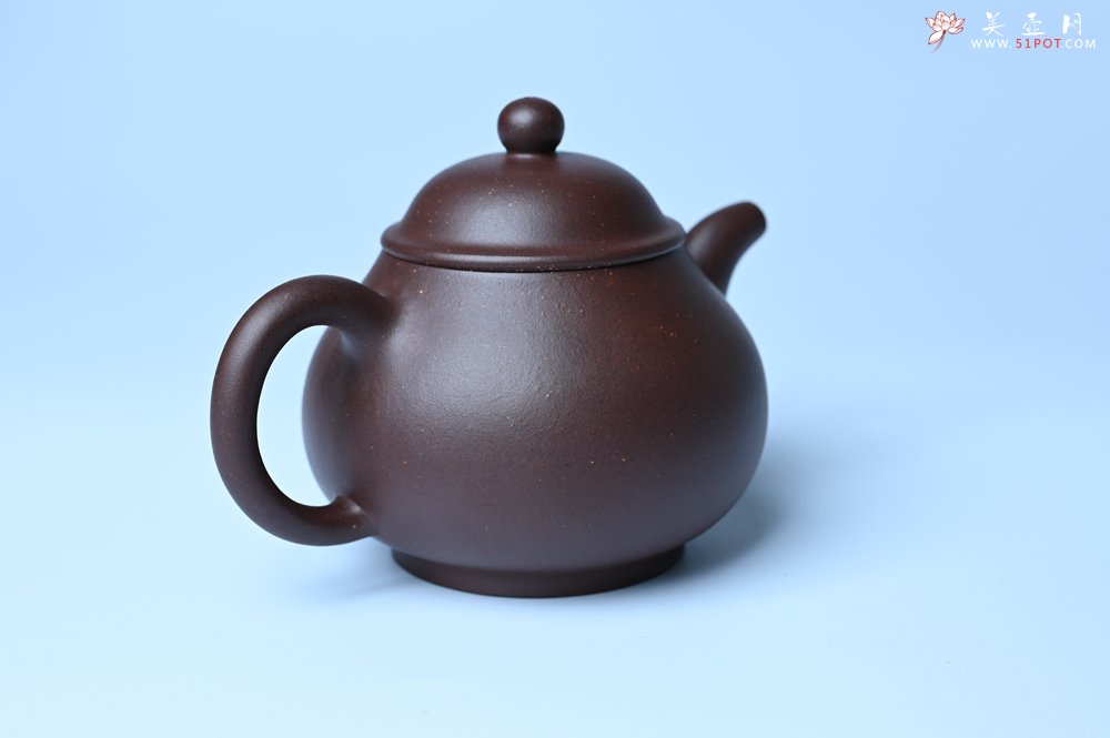 紫砂壶图片：美壶特惠 潜力股王老师 全手工刹凹成型单片拍打老紫泥潘壶 - 美壶网
