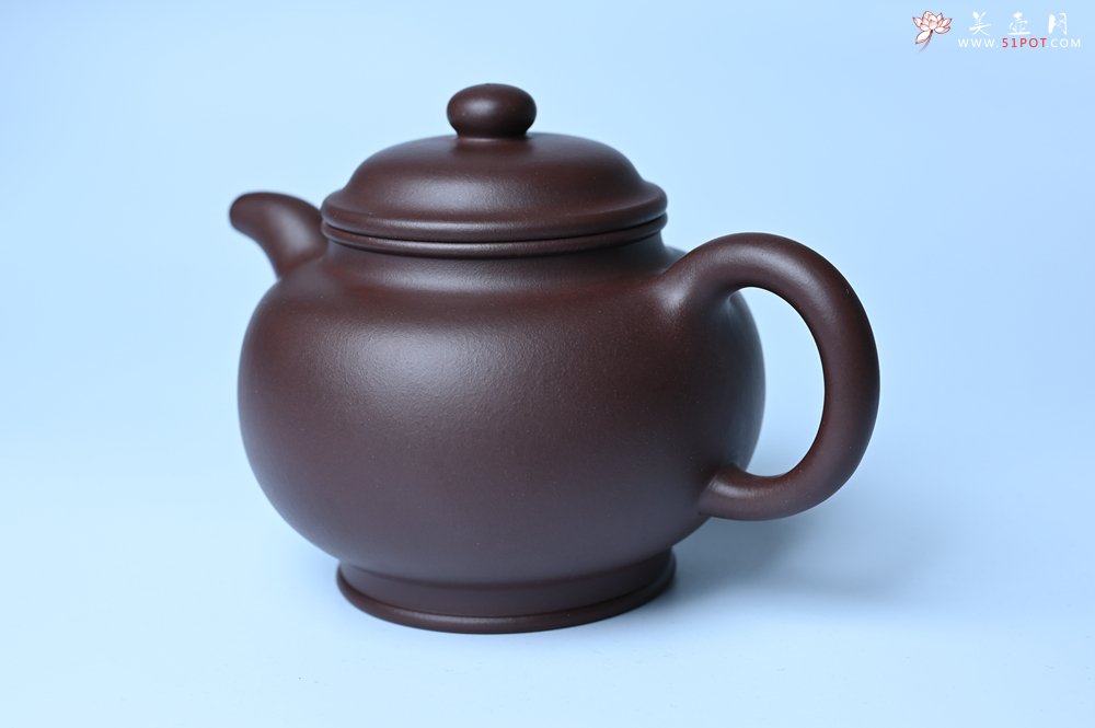 紫砂壶图片：潜力股王老师 美壶特惠 老紫泥全手工大亨掇只壶 - 美壶网