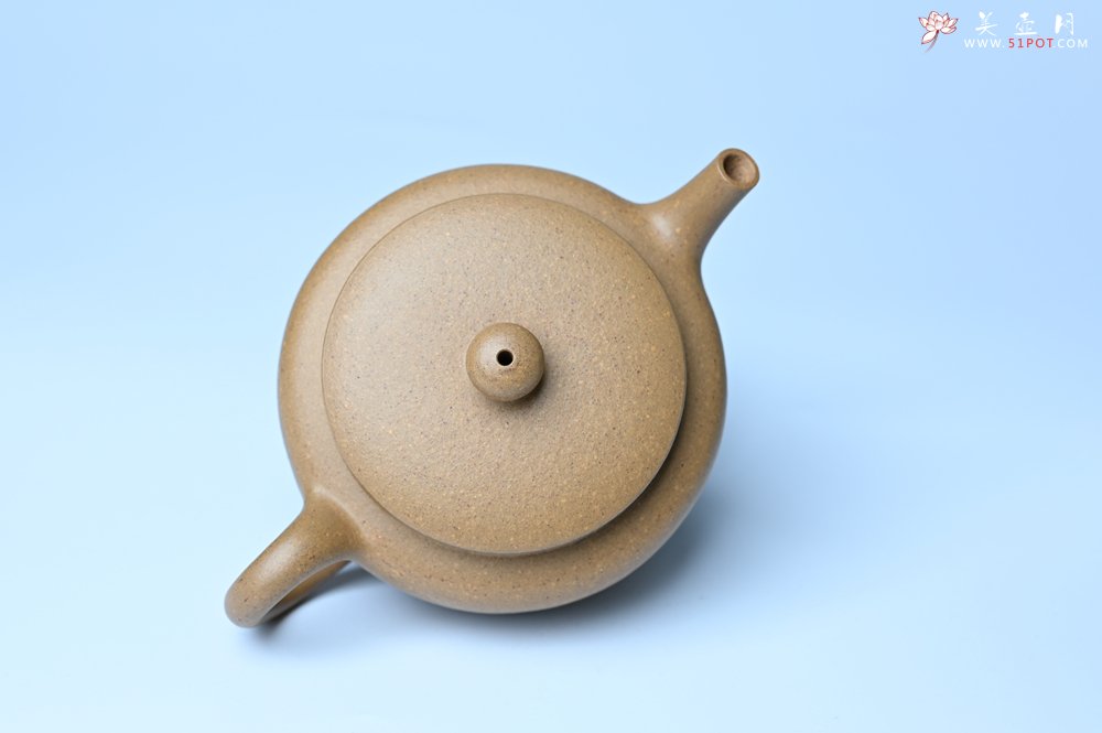 紫砂壶图片：美壶特惠全手工紫砂壶特好段泥桑扁壶 茶壶 茶具 单壶 - 美壶网