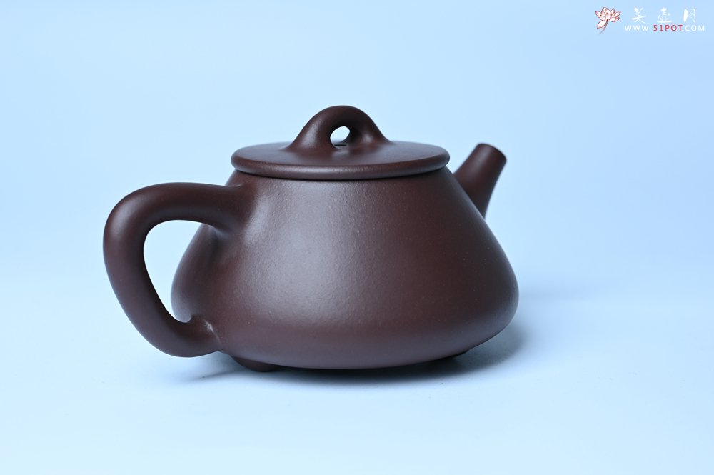 紫砂壶图片：潜力股周小培 特好全手工底槽清平盖石瓢茶壶  壶特好 期待与亲结缘 - 美壶网