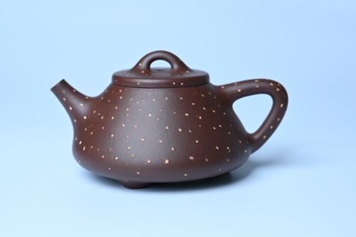 周小培紫砂壶 潜力股周小培 特好老紫泥铺砂全手工子冶石瓢 原矿紫泥