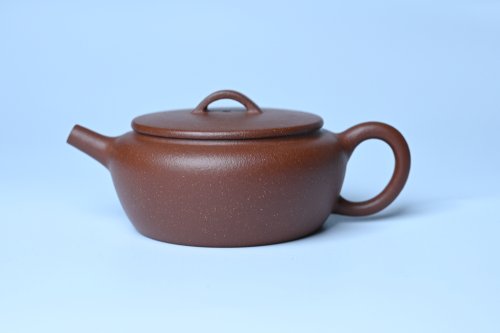 美壶定制老师紫砂壶 美壶特惠 优质红降坡泥大口玉扁壶 茶人醉爱 原矿降坡泥