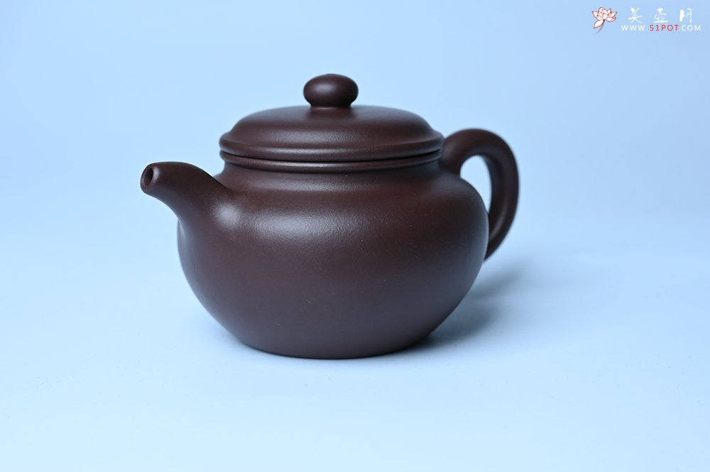 紫砂壶图片：特好老紫泥全手工仿古壶 茶人醉爱 - 美壶网