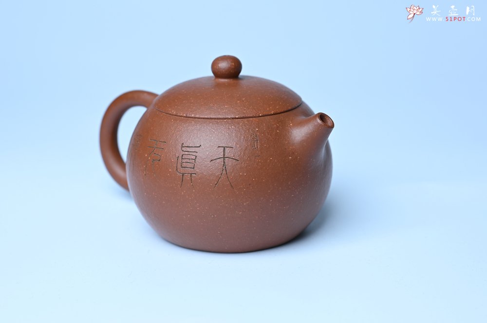 紫砂壶图片：油润降坡泥全手工小品西施壶  装饰童子图 天真无邪 - 美壶网