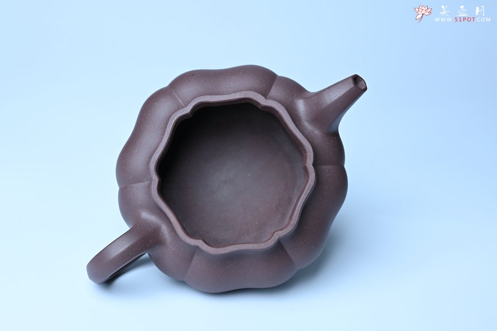 紫砂壶图片：美壶特惠 紫砂壶手工手制优质紫泥葵仿古壶 茶人醉爱 - 美壶网