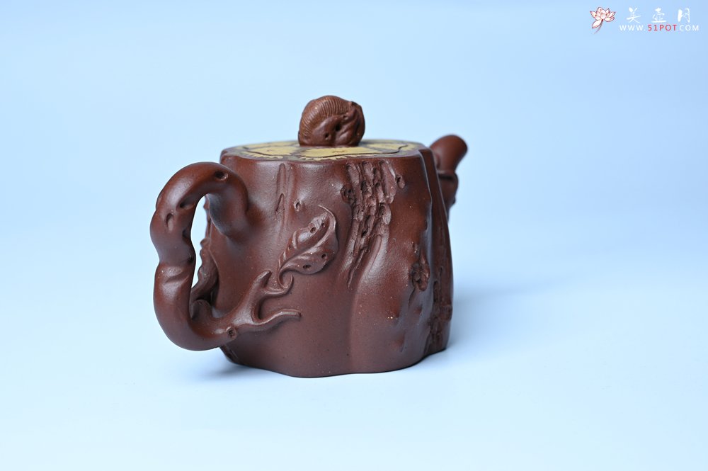 紫砂壶图片：美壶特惠 精品底槽青全手工留痕壶 细节生动 - 美壶网