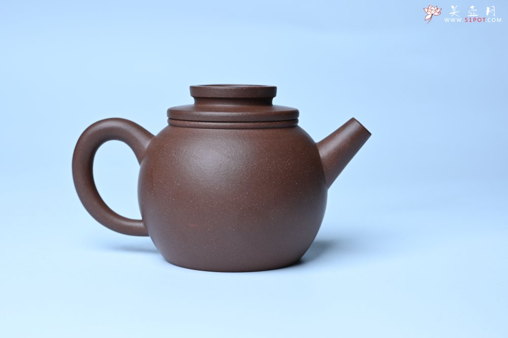 紫砂壶图片：美壶特惠 精致黑星红拼紫泥（家藏限量）巨轮小壶 茶人醉爱 - 美壶网