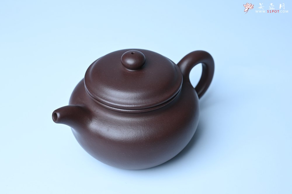 紫砂壶图片：特好老紫泥全手工仿古壶 茶人醉爱 - 美壶网