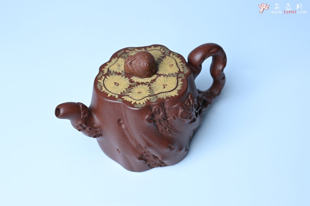 紫砂壶图片：美壶特惠 精品底槽青全手工留痕壶 细节生动 - 美壶网