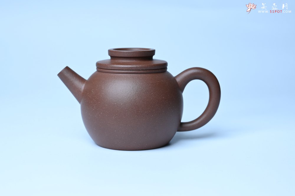 紫砂壶图片：美壶特惠 精致黑星红拼紫泥（家藏限量）巨轮小壶 茶人醉爱 - 美壶网