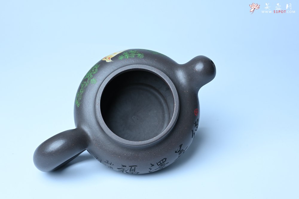 紫砂壶图片：美壶特惠 手工手制紫砂壶特好青灰泥松鼠壶 茶壶 茶具 单壶 - 美壶网